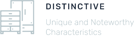 Distinctive cabinet design